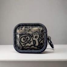 1 pieza Funda de auriculares Pro 3 con diseño de diablillo de graffiti de dibujos animados originales, Funda protectora Pro 2/3 - Multicolor - Ver 8