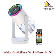 Máy tạo ẩm và khuếch tán tinh dầu mini 280ml kèm máy chiếu bầu trời sao xoay, món quà hoàn hảo cho phòng ngủ, văn phòng, không gian cá nhân, sử dụng nguồn USB. - Nhiều màu - Xem 13