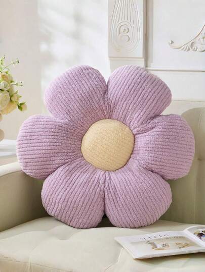 1 Piece Of Pink Flower Pillow, Cute Daisy-Shaped Flower Throw Pillow Cushion, Flower Plush Throw Pillow Floor Pillow Home Decoration Throw Pillow, Suitable For Daily Use, Parties, Christmas, And Other Events. ...
