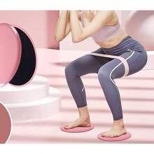 Exercise Core Sliders, 2 Pcs Pink 6. Inch Workout Slider Yoga, Push - Up And Sports - Pink - View 5