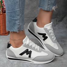 New Style Of Small White Shoes, Fashionable And Versatile For Female Students, Thick-Soled Height-Increasing Sports Shoes, Casual Shoes, Large Size - màu đen - Xem 3