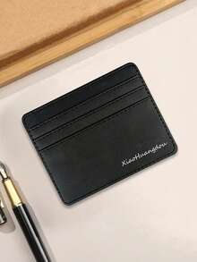 Suport de card cu mai multe sloturi pentru carduri, pentru husă de card compactă din piele PU neagră, portofel pentru carduri, pentru uz zilnic, design practic: sloturi multiple pentru carduri de credit, carduri de identitate, carduri bancare, bani pentru permis de conducere; piele PU anti-zgârieturi pentru durabilitate, potrivit pentru lucrătorii la birou, studenți, cumpărători, navetiști, excursii la cumpărături, navete de afaceri.