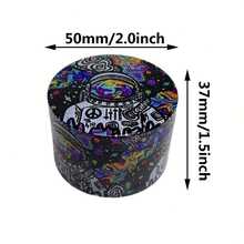 4pcs Astronaut Design Premium Vanilla Grinder Set, Spice Grinder With Pollen Collector, Sharp Blades For Fine Grinding, Fashionable & Practical Men's Accessory For Vanilla - Starry Sky - View 5
