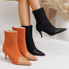 Women's Thigh High Heeled Boots, Slimming 2025 New Style, Elegant Comfortable Elegant Skinny Boots, Minimalist Over-The-Knee High Shaft Pointed Toe Boots