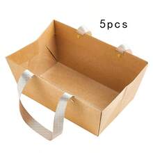 10pcs/5pcs/1pc Festival Holiday Gift Box Basket, Holiday Gift Packaging Box, Party Surprise Gift Tote Bag With Handle, Gift Packaging, Wedding, Party, Valentine's Day Universal Gift Bag - Multicolor - View 9