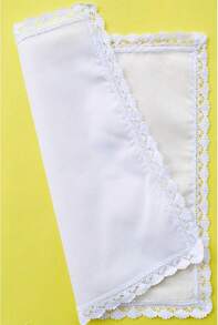COCOUSM New Ladies White Cotton Handkerchiefs Crochet Lace Hanky -30cm - B 6pcs - View 4