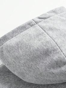 2025秋冬新款宽松美式休闲加厚半拉链天鹅绒连帽男士运动衫