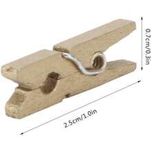 300 Pinzas de Madera para Ropa, Pinzas para Ropa, Clips de Fotos Decoración de Pared, Pinzas de Madera para Papel de Fotos, Oficina, Hogar, Arte - 1 - Ver 3