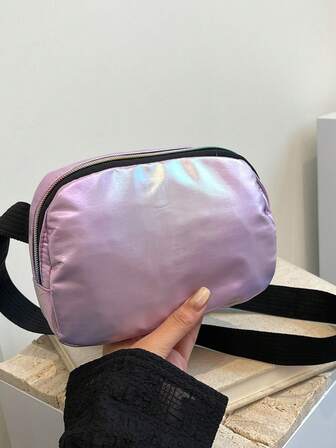 Bolso de pecho para deportes al aire libre y ocio, bolso de cintura colgante tipo "ins" para mujer