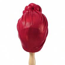 1pc  Plain    Casual    Polyester    None    Turban  Daily  Wedding  Night Out - 土金色 - 查看 4