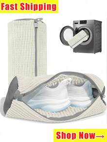 (Various Colors Available) Shoe Washing Machine Bags, Laundry Shoe Cleaning Bags For Washing Machines And Dryers, Reusable Laundry Bags, Mesh Laundry Bags For Adult And Children's Shoes, Our Shoe Washing Machine Bags, Spring, Simple, Summer Tops - Multicolor - View 13