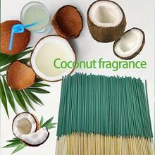 34/98/235 Palitos de incienso de coco natural hechos a mano, llenan la habitación con un aroma tropical fresco cuando se encienden, ayudan con la meditación y la relajación, disfruta de la sensación de la brisa marina