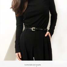 New Korean Style All-Match Women's Belt Durable And Strong Decorative Skirt With Denim Belt - Cà phê - Xem 2