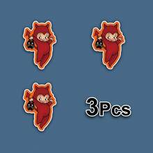 卡通红魔乙烯基贴纸，汽车贴花，适用于笔记本电脑、汽车、头盔、 Kindle、摩托车、水杯、保险杠贴纸等 - Multicolour - 查看 14