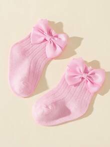 5 Pairs Cute Bow Bubble Mouth Princess Socks, Suitable For Birthday, Festivals, First Birthday Gifts - Multicolor - View 9
