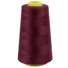 40 种颜色可选，3000 码/卷涤纶缝纫线，锥形设计（红色/橙色/黄色/绿色/青色/蓝色/紫色/黑色/白色），缝纫配件 - 彩色 - 查看 9