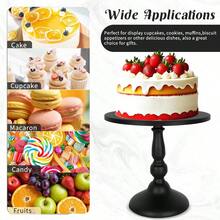 Fivenl 8 Pcs Cake Stand Black Metal Dert Table Display Set 3Tier Cupcake Stand Cake Display Tower And Cookie Tray Rack Serving Tray For Birthday Party Weddings  Shower Black - màu đen - Xem 5