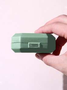 6-Compartment Portable Pill Box, Capsule Storage Case, Travel Medication Box, Pill Box, Mini Pill Box, With Floral Letter A-Z (Excluding Q/U), Pill Organizer, Travel Mini Pill Box, Moisture-Proof Pill And Vitamin Container, Medication Dispenser Organizer, Travel Home Camping Outdoor Hunting Medicine Storage Box, Pill Box, Pill Box, Medical Bag Travel Accessory Dorm Essential