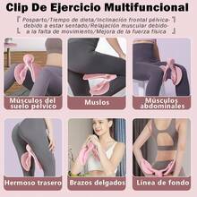 Entrenador de Cadera Kegel Multifuncional, Ejercitador de Suelo Pélvico y Muslos Internos para Levantamiento de Nalgas, Rehabilitación Posparto y Adelgazamiento + Bandas de Resistencia - 1 - Ver 7
