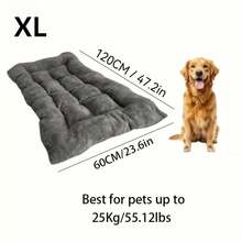 多尺寸厚实保暖宠物床垫，适合狗、猫、松鼠、仓鼠、兔子等小型/中型/大型宠物，四季皆宜 - 灰色 - 查看 14