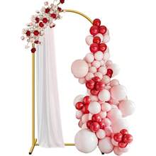 2pcs Arco para Decoración Base para Fiesta Decoración 1.2/1.5/1.8/2.0/2.2m, Soporte Para Globos Flores para Fiestas,Bodas,Festivales,Decoración navideña - Dorado - Ver 14