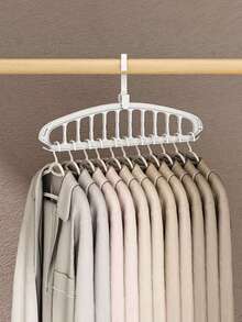 1/2 chiếc giá treo quần áo gấp gọn 11 lỗ, hệ thống lưu trữ quần áo treo di động bằng nhựa chống trượt đa năng, móc treo quần áo thần kỳ tiết kiệm không gian cho áo nữ, quần, quần áo mùa đông, váy, cà vạt và thắt lưng, giúp sắp xếp nhà cửa, trang trí phòng ngủ, đồ dùng gia đình, phụ kiện phòng ngủ, lưu trữ trang sức. - Nhiều màu - Xem 8