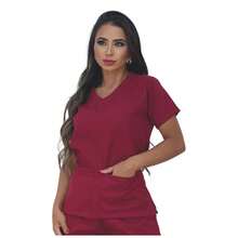 Women's Surgical Scrub Hospital Pajama Set With Waistband, Various Colors And Sizes - Hot Pink - View 2
