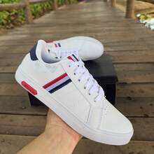 Men's White Sneakers Casual Lightweight Comfortable Adult New Arrival Versatile And Elegant Style For All Occasions - 紅白 - 查看 3