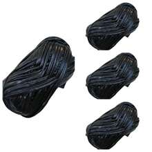 4pcs DIY Faux Leather Fabric Strips, Suitable For Crochet And Knitting - Total Weight 14.1 Oz (Approx. 390g/3.53oz), Length 36 Yards, Ideal For Making Bags, Blankets, Pillows And Rugs - Unique Metallic Colors, Polyester - Multicolor - View 35