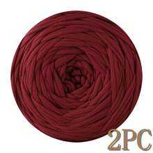 1/2pcs T-Shirt Yarn, Large 300g ± 20g T-Shirt Yarn Roll - 2cm Wide, Woven Fabric Knitted Yarn, Soft & Versatile For DIY Crafts, Used For Crocheting And Knitting Bags, Cushions, Dolls, Blankets, Slippers, Handicraft Crochet Projects, Available In Multiple Colors, Multicolor Yarn | Polyester Yarn | Acrylic Yarn | Crochet Yarn | Crafting Yarn | Vibrant Yarn Balls | Versatile Crafting Material, Knitting Accessories And Supplies