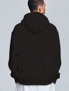 Men Zip-Up Hoodies - Black - View 2