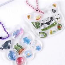 3D Embossed Gem Crystal Animal Stickers, Cute Decorative Stickers For Phone, Planner, DIY, Small Pattern Stickers