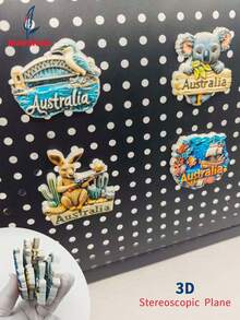 1 pezzo Calamita da frigo 3D souvenir dall'Australia - Adesivo magnetico in rilievo, regalo creativo da viaggio, collezione di decorazioni per la casa, ricordo di viaggio personalizzato calamita da frigo, decorazione per la casa, cucina, stanza, ufficio, armadietto, regalo artigianale, gadget per vacanze, piccolo regalo raffinato - Multicolore - Visualizzare 12