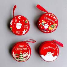 Un paquete de 5 monederos pequeños de regalo de Navidad, regalo de recompensa, compañero de regalo de cumpleaños para la clase de escuela primaria, regalo de Navidad