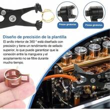 Abrazaderas de Manguera 115 Piezas con Alicate de abrazadera de Manguera de Resorte Kit de Surtido de Sujetadores de Tubería - 1 - Ver 5