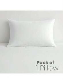 2pcs/Set Solid Color Pillow (With Pillow Filler), Soft & Skin-Friendly, Suitable For Bedroom Home Use - White - View 8