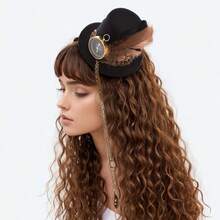GRACEART Steampunk Mini Top Hat For Women Headwear Costume Accessories - C - 查看 6