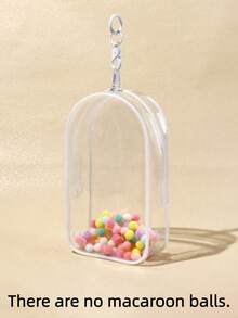 1个透明保护袋，带挂绳，防尘时尚怪兽收纳展示盒，防刮收藏盒，防水PVC整理盒，适用于娃娃、耳机线等，情人节/情人节礼物（不含娃娃） - 無色 - 查看 14