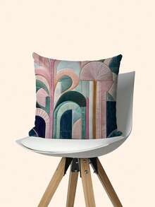 2 件波西米亚几何抽象印花枕套，多种尺寸，2D 单面印花，仿刺绣印花靠垫套，装饰性柔软毛绒沙发枕头，适用于办公室、家庭、卧室、客厅（不含枕芯）- 无刺绣 - 多种尺寸 - 彩色 - 查看 8