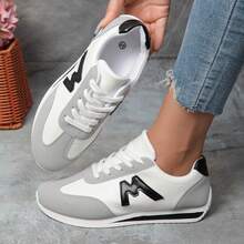 New Style Of Small White Shoes, Fashionable And Versatile For Female Students, Thick-Soled Height-Increasing Sports Shoes, Casual Shoes, Large Size - màu đen - Xem 5