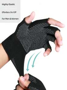 Wear-Resistant Full Palm Anti-Slip Nylon Dot-Coated Fingerless Breathable Work Gloves, Suitable For Express Packaging, Sorting, Outdoor Fishing, Fitness Cycling, Construction Work, Farm, And Garden Labor. If You Love Your Husband, Buy Him A Pair