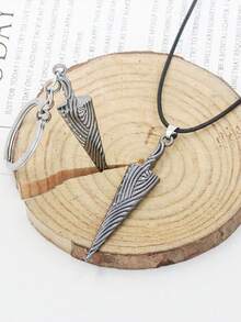 1pc Hollow Knight Pure Nail Necklace Pendant, Bone Nail Model Keychain, Suitable For Daily Wear, Best Jewelry Gift For Women And Men