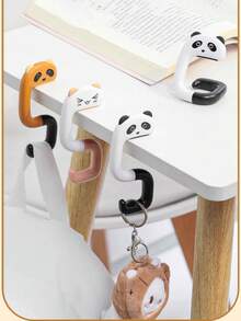 1 pezzo Gancio da parete a forma ovale in acciaio inossidabile con finitura, in materiale plastico, a forma di elefante, antiscivolo, singolo, per appendere borse e accessori