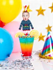 Pajitas personalizadas con foto, pajitas de beber personalizadas, para fiestas, cumpleaños, regalos, para amigos, mejor amiga, pareja, regalo personalizado, idea de pajita con foto personalizada, regalo novedoso y divertido, para ella, él, mejor amigo, cumpleaños, aniversario, regalo único y sorpresa, para suministros de fiesta de amigos, artículo novedoso y divertido - Multicolor - Ver 6