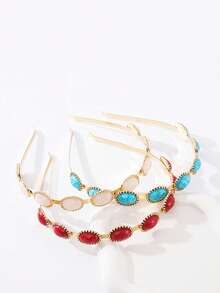 1pc Fashion Vintage Headband, Elegant & Charming, Minimalistic & Versatile, Unique Design, Creates Perfect Hairstyle, Great For Photos, Rhinestone Decor, Suitable For Home, Outing, Party, Wedding & Various Occasions, Hair Band, Hair Hoop, Autumn, Hair Accessories