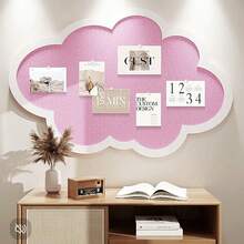 1 件大型云朵装饰板、多用途照片展示板、办公室和家庭毛毡备忘板、无钻孔展示板背景、多功能备忘板适用于家庭、书房、办公室、情人节装饰、圣诞节和新年装饰、照片展示、备忘 - 多色-雲朵 - 查看 13