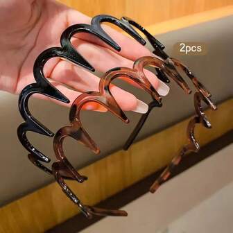 2pcs Anti-Slip Hair Clips, Unisex Hair Accessories Suitable For Daily Use