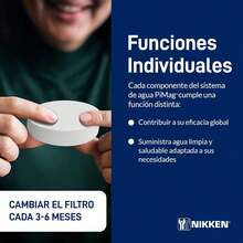 Nikken - Recambio de filtro PiMag MicroSponge: atrapa sedimentos e impurezas, mejora la calidad del agua, filtración duradera - Garantía de 3 meses - negro - Ver 4