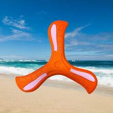 Juguete de dardos de actividad al aire libre de material EVA suave en forma de bumerán, no lastima a las personas