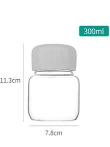 2个迷你便携式玻璃奶瓶，【迷你便携式】外卖玻璃咖啡杯水瓶带盖，牛奶杯，耐热茶杯，家用厨房日用密封旅行杯，可用洗碗机清洗，适用于牛奶、咖啡、花茶等。 - 彩色 - 查看 2